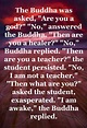 "I am awake," the Buddha replied. | Wisdom thoughts, How to memorize ...