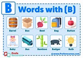 Palabras con B en Inglés | Empiezan con B en Inglés