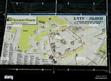 Lviv, city map Stock Photo - Alamy
