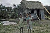 Family of Miskito people along the Prinzapolka river, Nicaragua - c ...