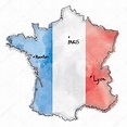 dibujo de un mapa de francia - Buscar con Google | Mapa de francia ...