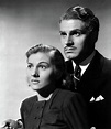 JOAN FONTAINE and LAURENCE OLIVIER in REBECCA -1940-, directed by ...