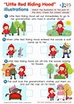 Little Red Riding Hood: Illustrations Practice Worksheet for kids