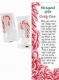 Legend Of The Candy Cane Christmas Bookmarks with Mini Candy Canes (100 ...