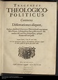 Tractatus Theologico-Politicus (T.2a variant), 4to - The Spinoza Web
