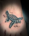 80+ Realistic Sea Turtle Tattoo Designs, Ideas & Meanings | PetPress ...