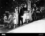 The wedding of Hans Bernd von Haeften and Barbara Curtius, 1930 Stock ...