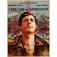 Vintage movie poster Week-end à Zuydcoote with Belmondo from 1964