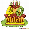 40 años fiesta de cumpleaños clipart - imagen