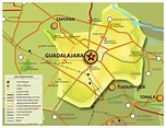 Guadalajara Mexico Mapa Politico