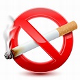 Prohibido fumar señal roja | Vector Premium