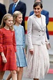 Queen Letizia and daughters attend National Day in Madrid | Daily Mail ...