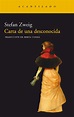 Reseña: Carta de una desconocida de Stefan Zweig – Taller de escritores