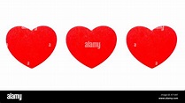 Red hearts a row -Fotos und -Bildmaterial in hoher Auflösung – Alamy