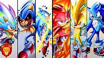 TOP 10 TRANSFORMACIONES MAS PODEROSAS DE SONIC | TOP DIVERTIDO SONIC ...