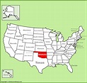 Oklahoma location on the U.S. Map - Ontheworldmap.com