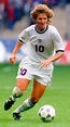 Michelle Akers, probably one of the best U.S. Women's players ever ...