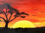 New Simple Landscape Paintings | Scenery paintings, Scenery drawing ...