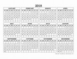 2018 Yearly Printable Calendar Printable Blank Calendar Calendar ...