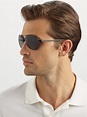 Tom Ford Charles Metal Aviator Sunglasses in Black-Grey (Black) for Men ...