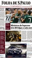 Capa Folha de S.Paulo Edição Domingo, 1 de Abril de 2018