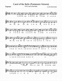 Soprano Carol of the Bells Sheet music for Piano (Solo) | Download and ...
