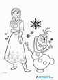 Dibujo colorear Frozen 15