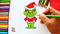 Cómo dibujar un GRINCH de Navidad de manera fácil | How to Draw The ...