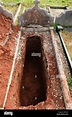 Open grave, freshly dug and awaiting burial Stock Photo, Royalty Free ...