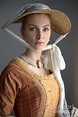 Portrait Of A Woman In 18th Century Georgian Dress And Hat Photograph ...