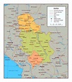 Mapa político de Serbia | Serbia | Europa | Mapas del Mundo