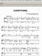 Michael Buble "Everything" Sheet Music & Chords | Download 6-Page ...