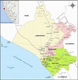 Mapa político de Lambayeque. (Gobierno Regional de Lambayeque 2016: 6 ...