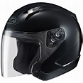 Adult HJC Motorcycle Helmet 3/4 Open Face Helmet with Shield DOT ...