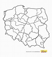 Kolorowanka – Mapa Polski