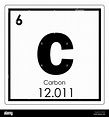 Tabla periódica de elementos químicos de carbono ciencia símbolo ...