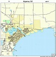 Amazon.com: Large Street & Road Map of Alpena, Michigan MI - Printed ...