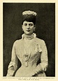 1903 Print Queen Alexandria Portrait Royalty Fashion Helene Vacaresco ...