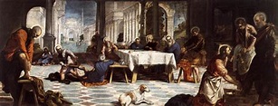 Christ Washing the Feet of His Disciples - Tintoretto - WikiArt.org ...