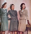 anos 40 Mais 1940s Fashion Women, Retro Fashion, Vintage Fashion ...