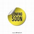 Free Vector | Yellow coming soon sticker