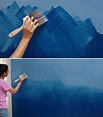 How To Paint a Beautiful Ombre Accent Wall Video | Ombre wall, Wall ...