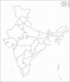 Free Blank political map of india – Printable graphics