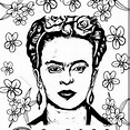 Frida Kahlo colorear - Colorear dibujos infantiles