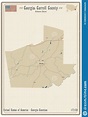 Mapa Del Condado De Carroll En Georgia Ilustración del Vector ...