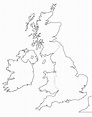 Mapa político mudo de Reino Unido para imprimir Mapa de países del ...