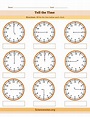 Clock Worksheets - How to Tell Time