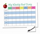 Weekly Reusuble A4 Food Diary – Rewarding Designs