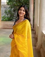Aishwarya Lekshmi shines in a yellow saree at her new movie's muhurat ...