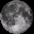 The Moon in pixel art 32x32 by Gold356 on Newgrounds